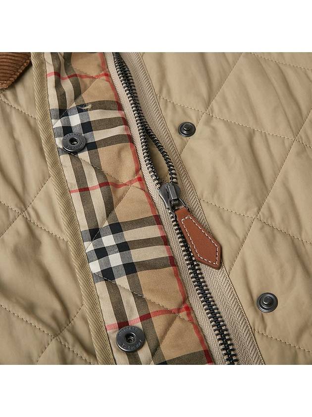 Diamond Quilted Thermoregulated Barn Jacket Honey - BURBERRY - BALAAN 11