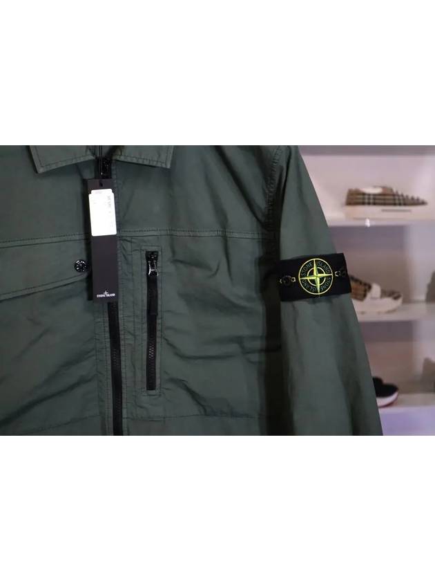 Supima Cotton Twill Stretch-TC Jacket Khaki - STONE ISLAND - BALAAN 5