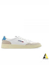 Medalist Leather Suede Blue Tab Low Top Sneakers White - AUTRY - BALAAN 2