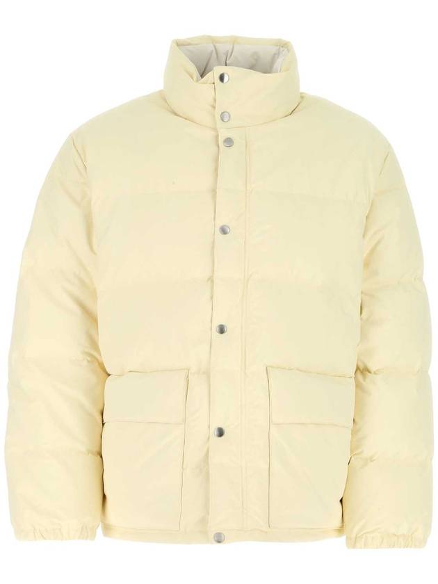 High Neck Padded Quilted Down Jacket Yellow - JIL SANDER - BALAAN 1