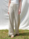 Color matching tape straight pants beige - PINBLACK - BALAAN 4