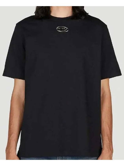 T Just OD Crew Neck Cotton Short Sleeve T-Shirt Black - DIESEL - BALAAN 2