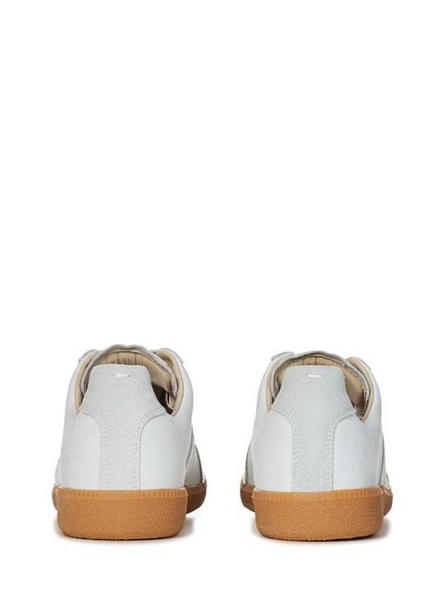 Replica Leather Low Top Sneakers Light Grey - MAISON MARGIELA - BALAAN 5