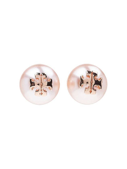 Crystal Pearl Stud Earring Rose - TORY BURCH - BALAAN 2