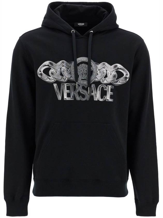 'hooded sweatshirt with medusa - VERSACE - BALAAN 1