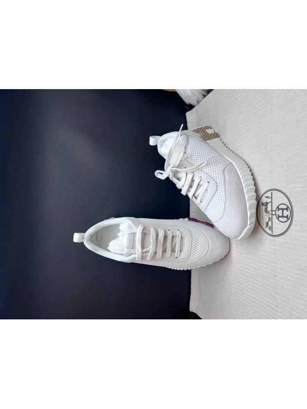 Bouncing Low Top Sneakers Blanc - HERMES - BALAAN 4