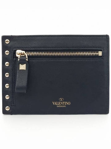 Rockstud card wallet - VALENTINO - BALAAN 1