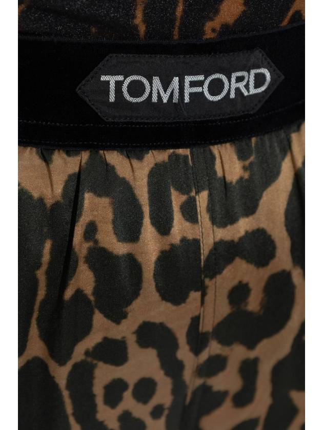 Tom Ford Animal Print Trousers, Women's, Brown - TOM FORD - BALAAN 5