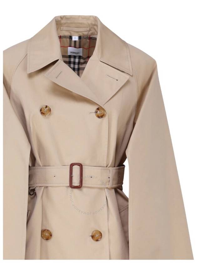 Cotton Gabardine Trench Coat Honey - BURBERRY - BALAAN 4