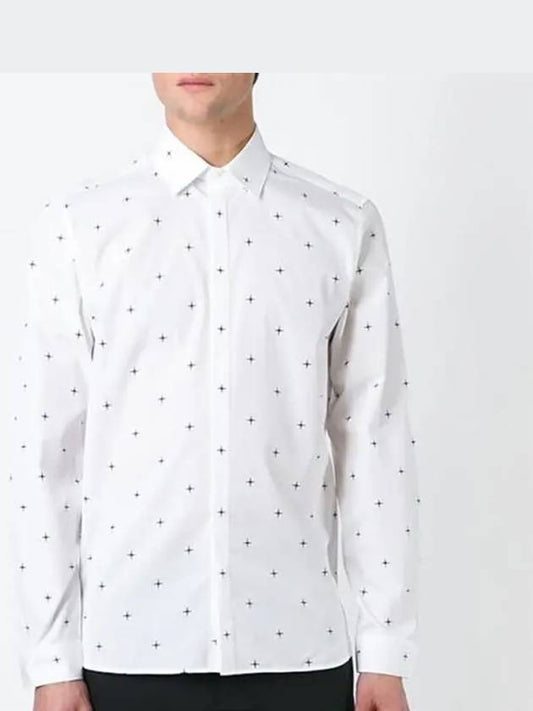 16SS Cross Print Classic Shirt PBCM331 A000S 526 - NEIL BARRETT - BALAAN 1