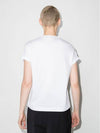 Stretch Cotton Jersey Short Sleeve T-Shirt White - BRUNELLO CUCINELLI - BALAAN 4