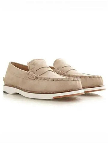 Suede penny loafer 270459 - TOD'S - BALAAN 1