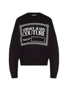 Square Logo Print Sweatshirt Black - VERSACE - BALAAN 1