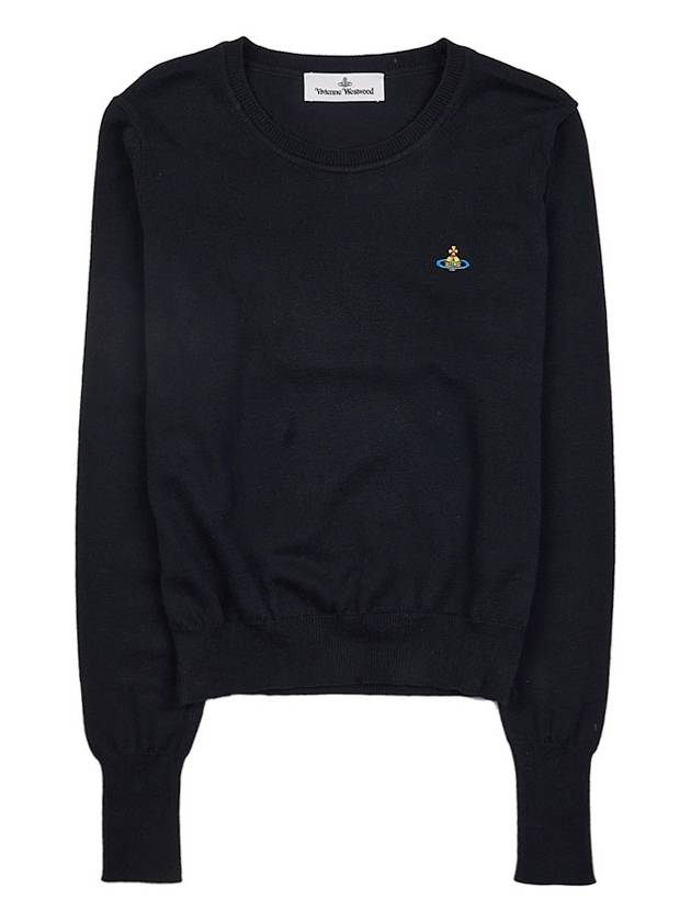 ORB Embroid Logo Knit Top Black - VIVIENNE WESTWOOD - BALAAN 11