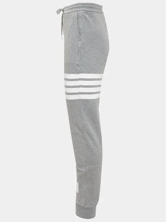 Women's Engineer 4 Bar Cotton Loopback Knit Track Pants Grey - THOM BROWNE - BALAAN 3