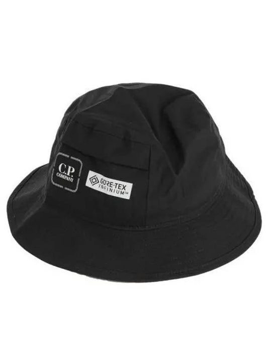 Gore-Tech Logo Bucket Hat Black - CP COMPANY - BALAAN 2