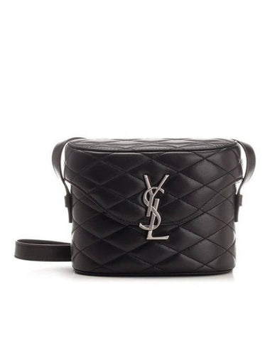 Quilted June Box Cross Bag Black - SAINT LAURENT - BALAAN 1