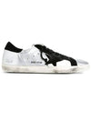 Black Tab Leather Superstar Low Top Sneakers Silver - GOLDEN GOOSE - BALAAN 3