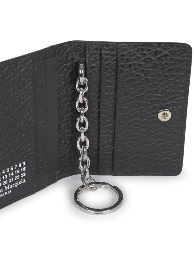 4 Stitch Keyring Card Wallet Black - MAISON MARGIELA - BALAAN 5