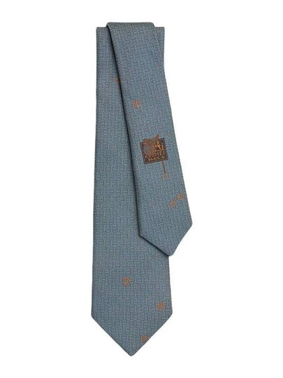 Pluie Equestre Tie Gris - HERMES - BALAAN 2