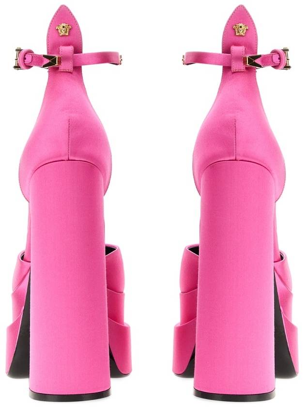 Women's Avitas Pointy Platform Sandals Heel Pink - VERSACE - BALAAN 4