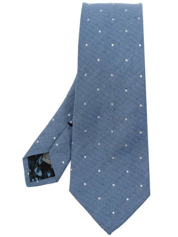 Paul Smith Tie With Polka Dot Pattern, Men's, Blue - PAUL SMITH - BALAAN 1