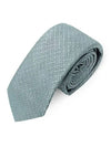 4G All Over Embroidered Logo Silk Tie Grey - GIVENCHY - BALAAN 3