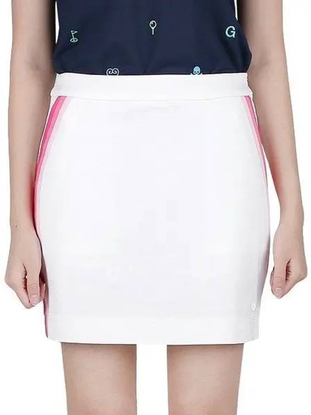 Women's Tux Lux 4 Way Stretch Twill A-Line Skirt Snow - G/FORE - BALAAN 2