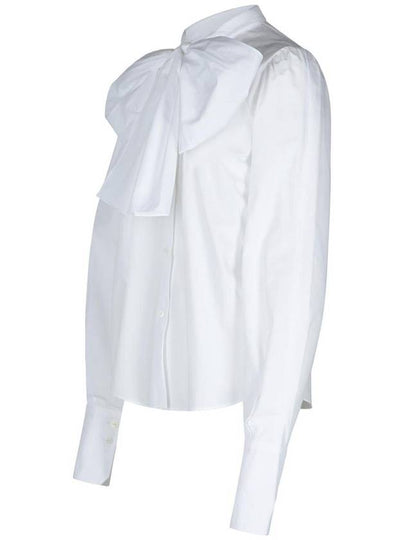 Patou 'Ascot' White Cotton Blouse - PATOU - BALAAN 2