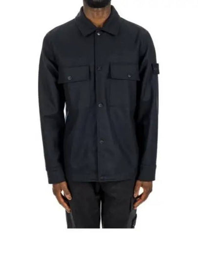 120F4 Ghost Overshirt Jacket Navy - STONE ISLAND - BALAAN 2