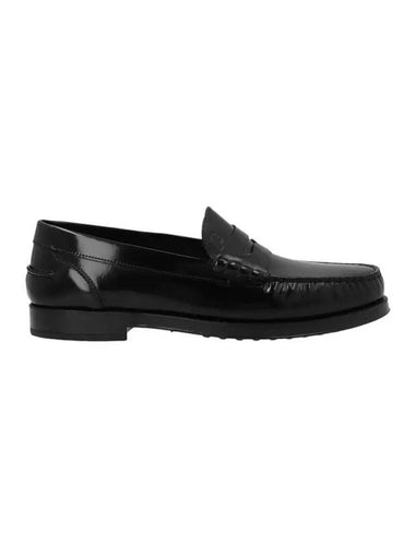 Men's Leather Penny Loafer Black - TOD'S - BALAAN 1