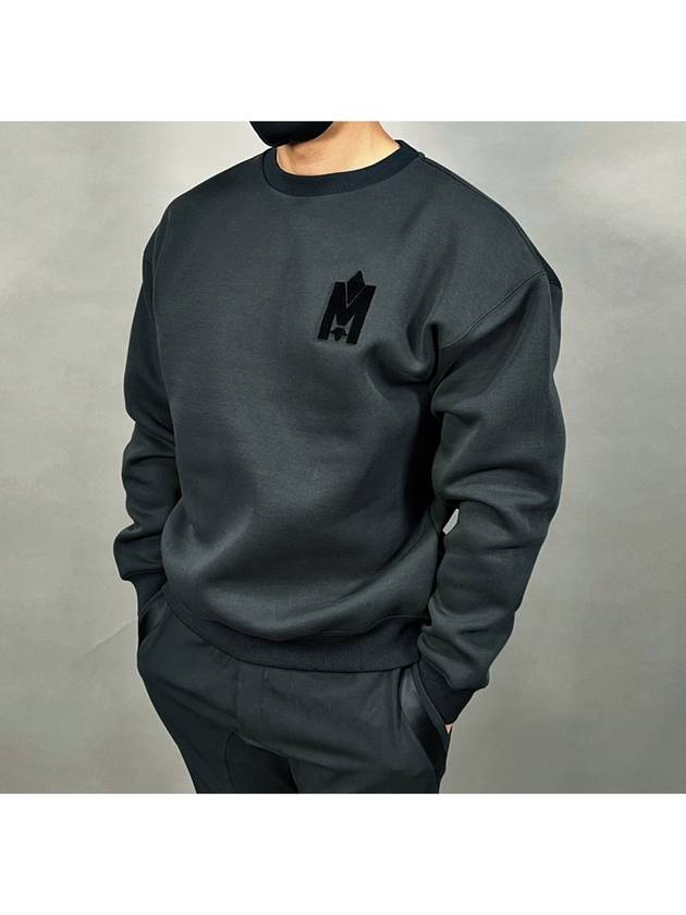 Max Crew Neck Double Face Jersey Sweatshirt Black - MACKAGE - BALAAN 7