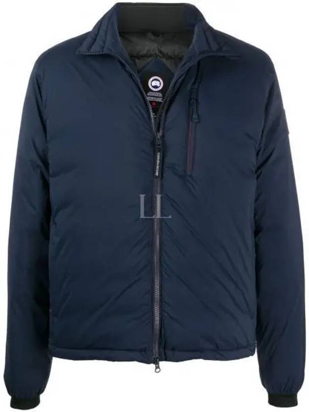 Lodge Down Short Padding Jacket Atlantic Navy - CANADA GOOSE - BALAAN 2