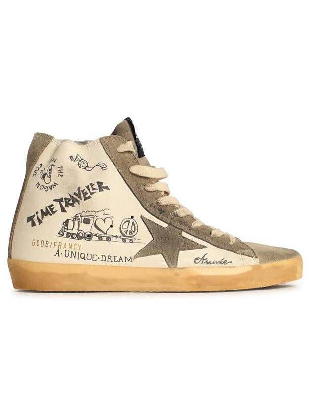 Golden Goose 'Francy' White Leather Sneakers - GOLDEN GOOSE - BALAAN 1