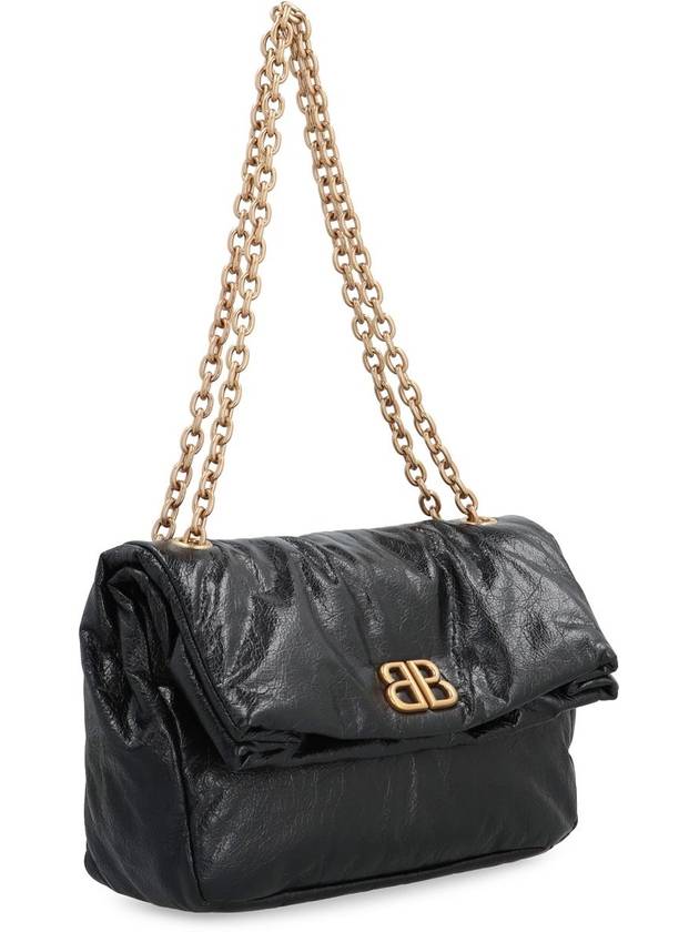 Monaco Small Chain Shoulder Bag Black - BALENCIAGA - BALAAN 4