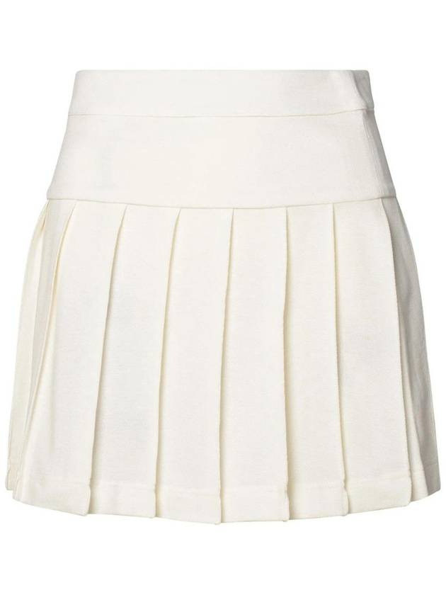 Midi Skirt PWCC070S24FAB0010310 White - PALM ANGELS - BALAAN 3