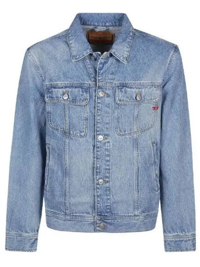 Cotton Denim Jacket Blue - DIESEL - BALAAN 2