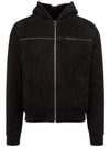 Men's Logo Sheepskin Jacket Black - PRADA - BALAAN 2