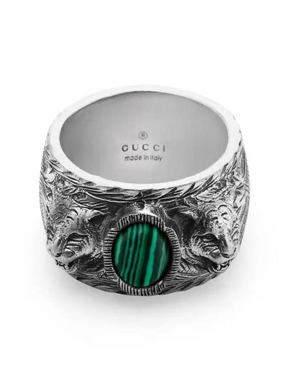 Garden Feline Head Ring Silver - GUCCI - BALAAN 2