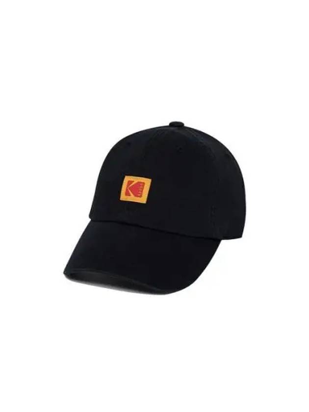 KODAK Apparel Square Logo Relax Fit Ball Cap BLACK - KODO - BALAAN 1