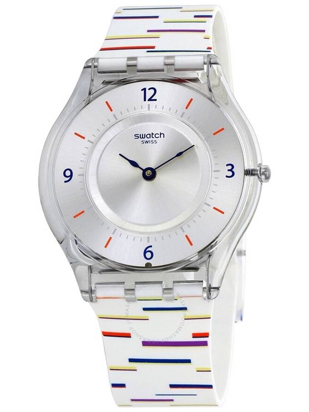 Swatch Thin Liner Silver Dial Ladies Watch SFE108 - SWATCH - BALAAN 3