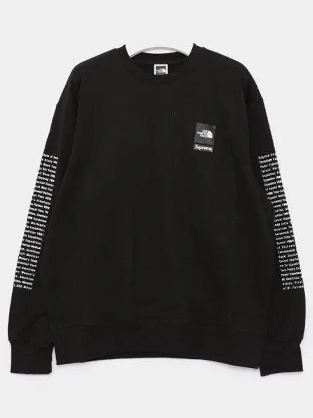 Collaboration Crew Neck Men s Sweatshirt SS24SW2 BLACK 1039908 - THE NORTH FACE - BALAAN 1