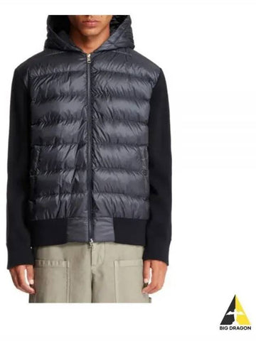 9B00022 M1131 742 Padded Wool Hoodie - MONCLER - BALAAN 1