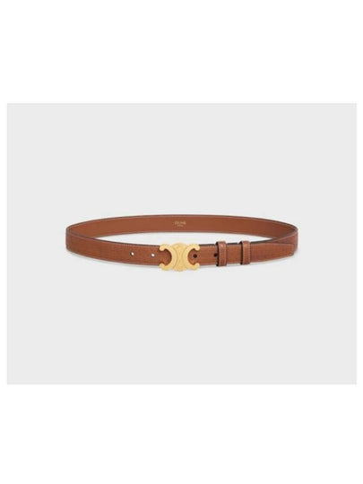 Triomphe Medium Calfskin Belt Brown - CELINE - BALAAN 2