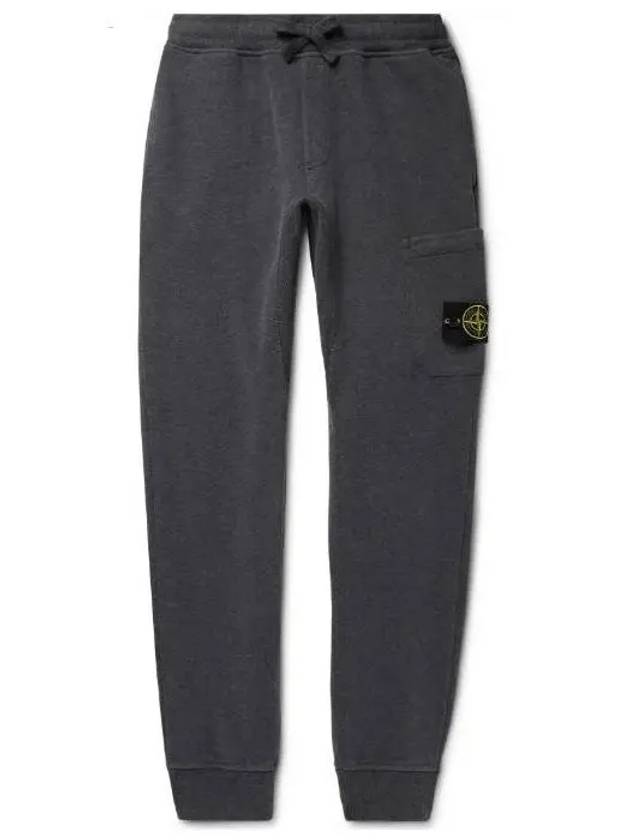 Men's Wappen Patch Jogger Track Pants Grey - STONE ISLAND - BALAAN 3