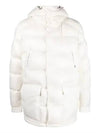 CHIABLESE logo patch short padded jacket white - MONCLER - BALAAN 2