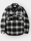 Ombre check quilted shirt jacket black - INDUST - BALAAN 3