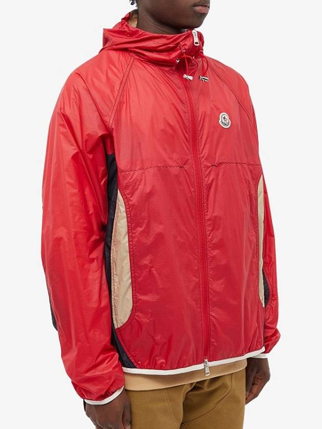 Men's Dronne Logo Print Windbreaker Red - MONCLER - BALAAN 3