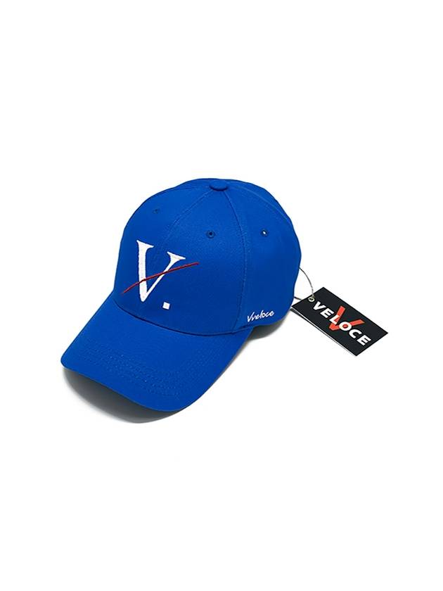 DG Logo Hard Fit Cotton Ball Cap Blue - VVELOCE - BALAAN 2