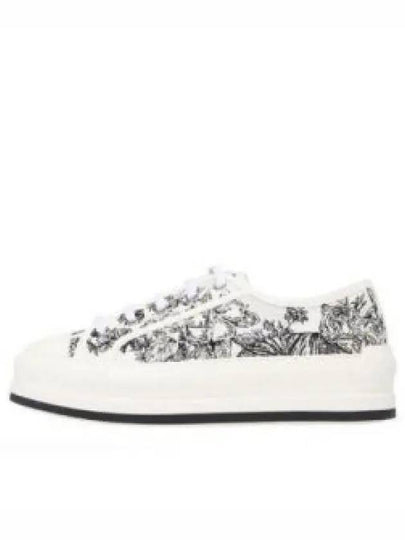 Walk'n'Dior Platform Embroidered Cotton Toile De Jouy Voyage Motif Low Top Sneakers - DIOR - BALAAN 2